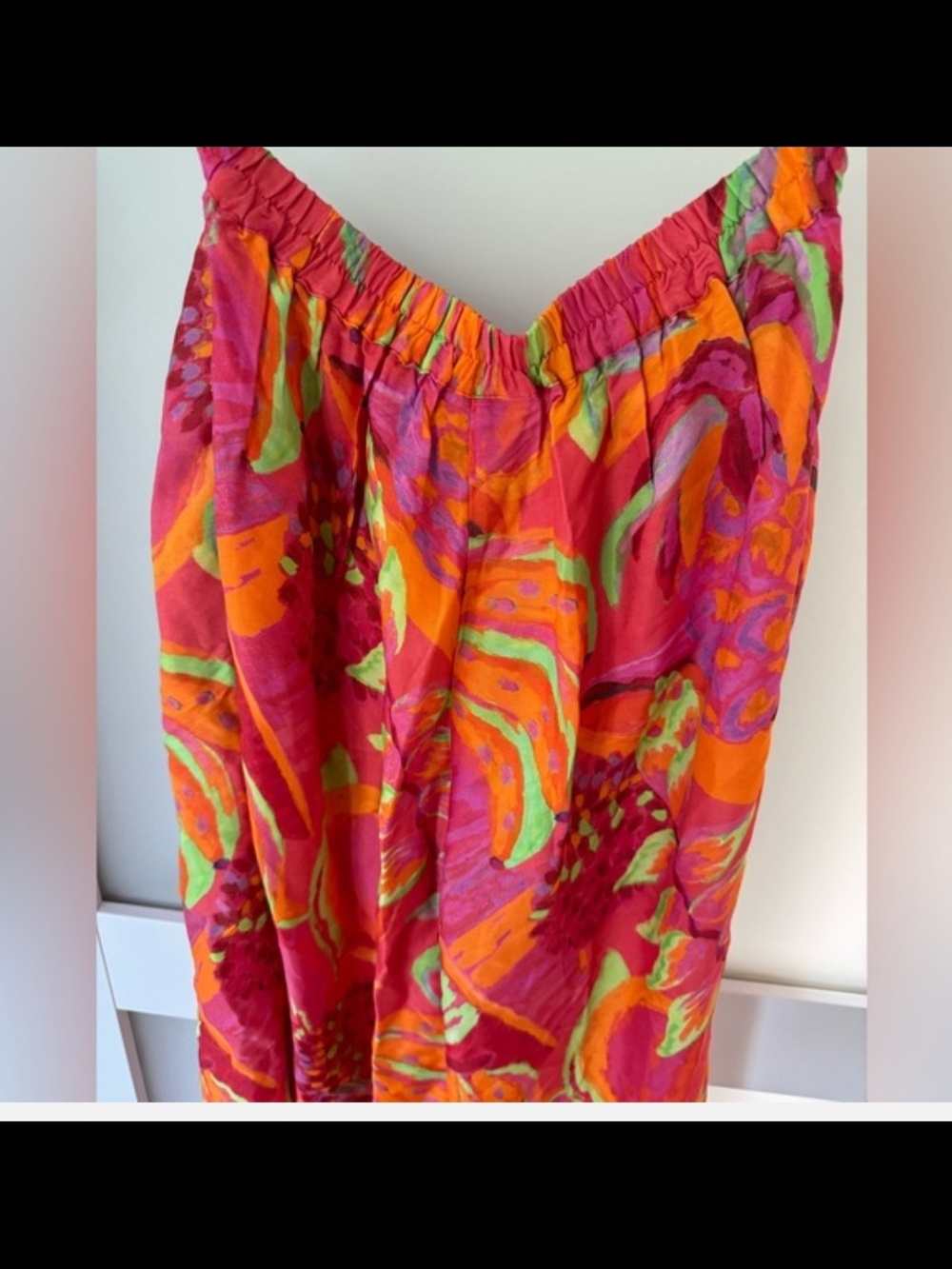 Farm Rio Bright Orange Fruit Print Wide-Le Pants - Picture 4 of 4